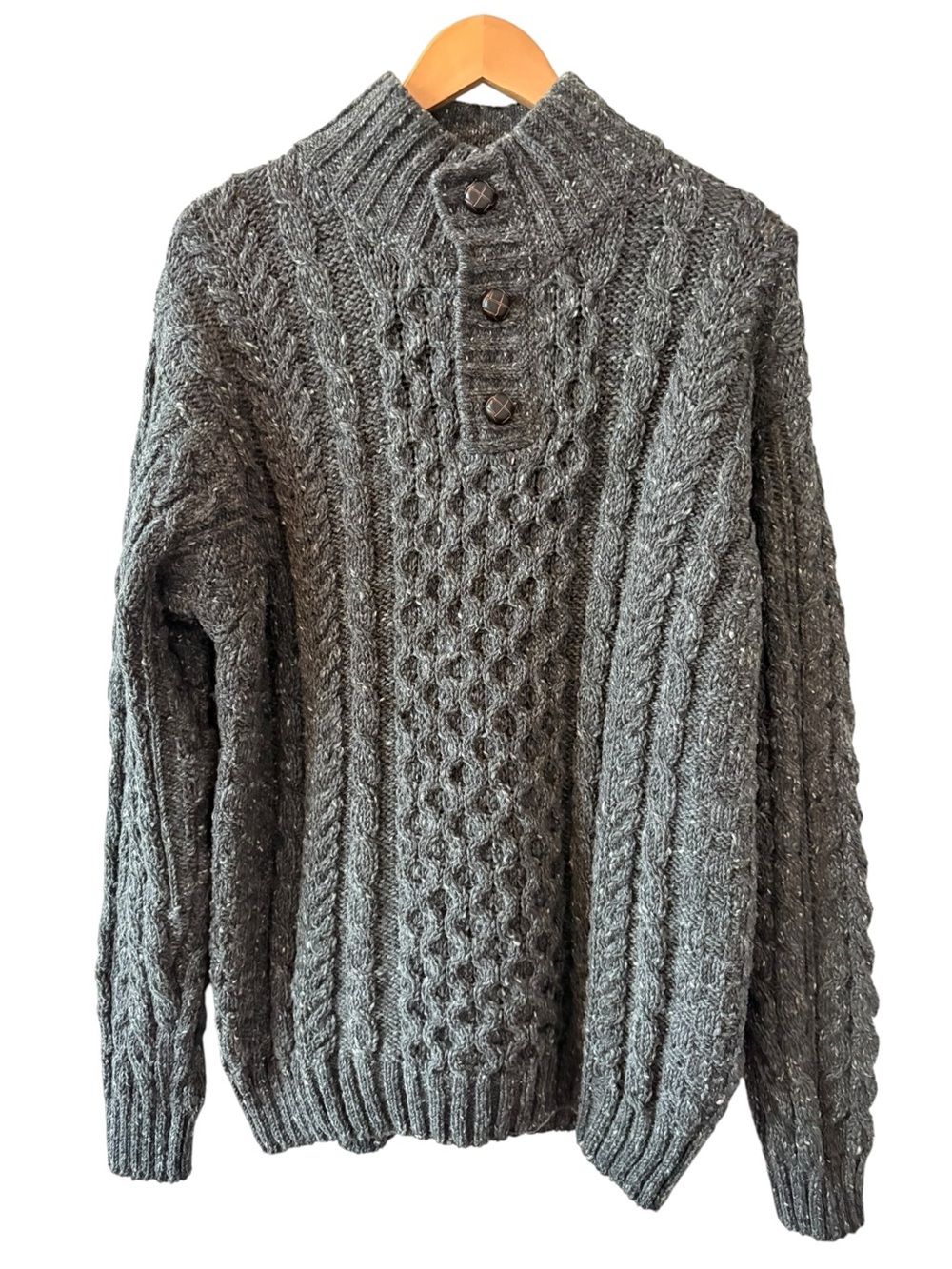 Vintage L.L. Bean Heritage Irish Fisherman Wool Sweater